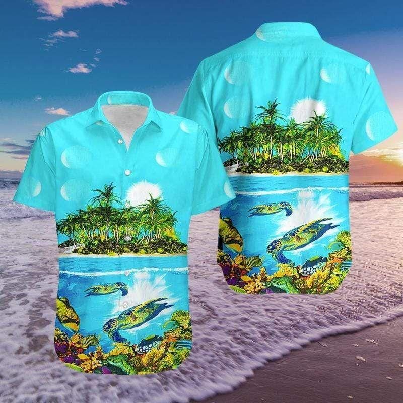 Felacia [Hawaii Shirt] Tropical �Turtle Island Hawaiian Aloha Shirts-ZX1188